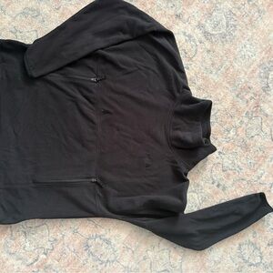 The North Face Black Fleece Pullover with Logo Tag